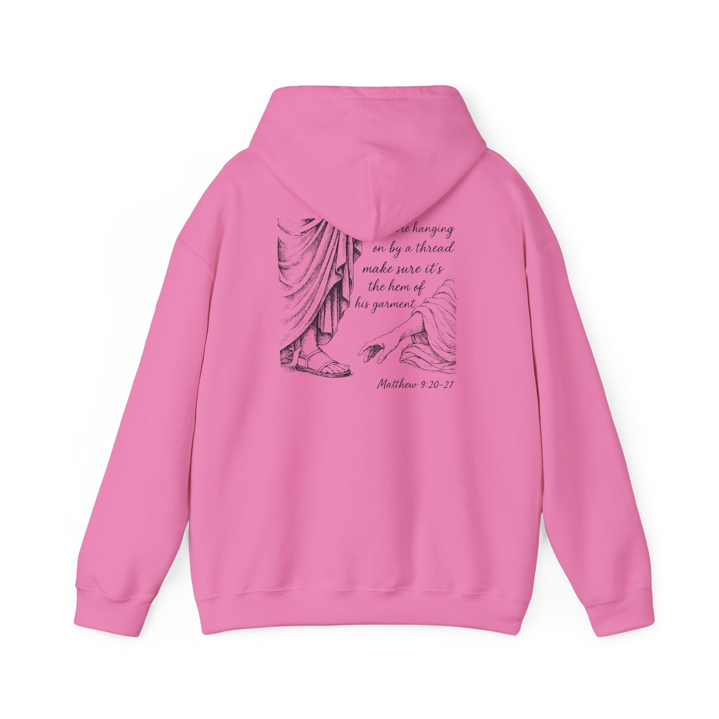 Hem of His Garment Hoodie – Matthew Bible Verse Christian Faith Pullover