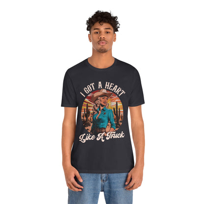 Heart Like A Truck Shirt – Christian Cowgirl Desert Western Rodeo Tee