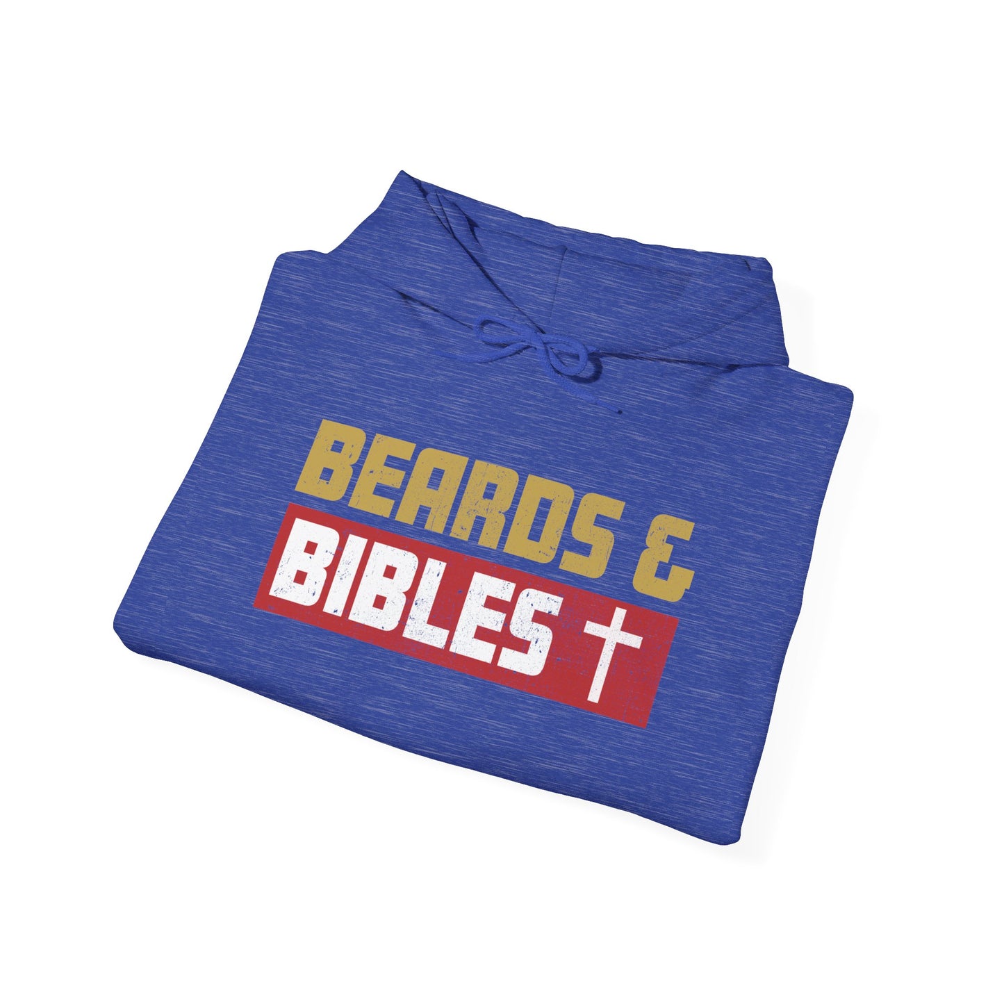 Beards and Bibles Dad Hoodie – Christian Retro Father’s Day Pullover