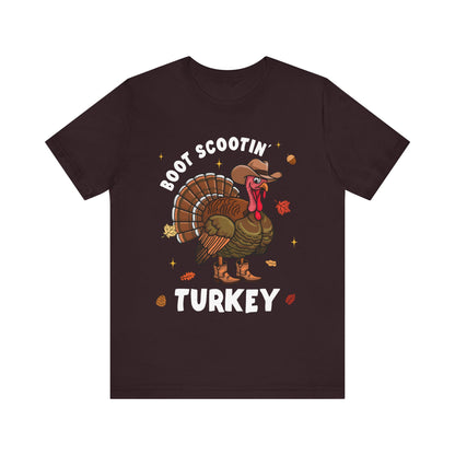 Thanksgiving Cowboy Turkey Shirt – Boot Scootin’ Western Rodeo Tee