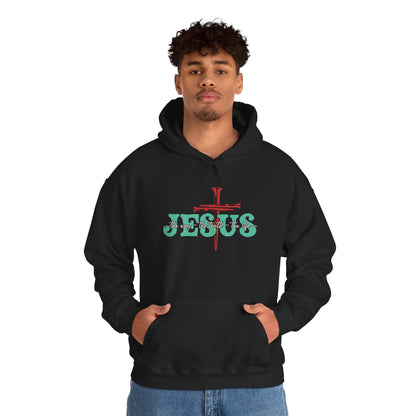 The Way Truth Life Christ Jesus Cross Nails Christian Bible Hoodie