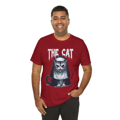 Spooky Cat Nun Halloween Creepy Cat Lovers Spooky Season T-Shirt