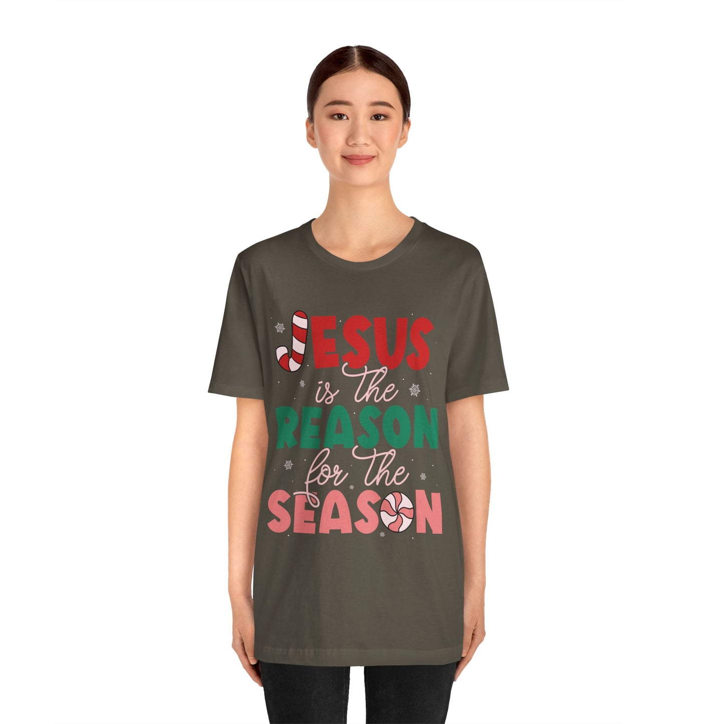 Retro Christmas Jesus Shirt – Christian “Reason for the Season” Faith Holiday Tee