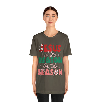Retro Christmas Jesus Shirt – Christian “Reason for the Season” Faith Holiday Tee