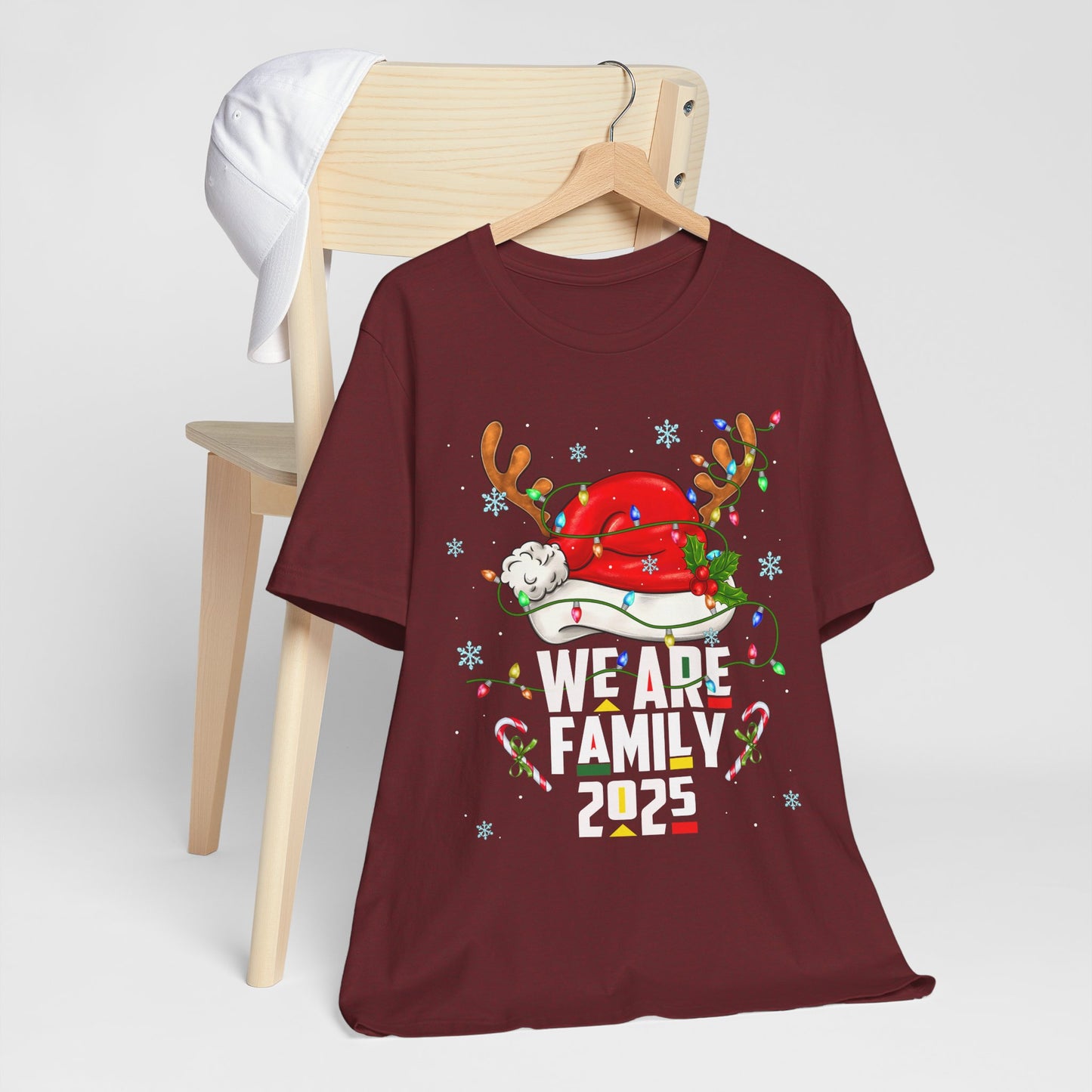 We Are Family 2025 Shirt – Afro Christmas Tree & Santa Matching Black Family Tee
