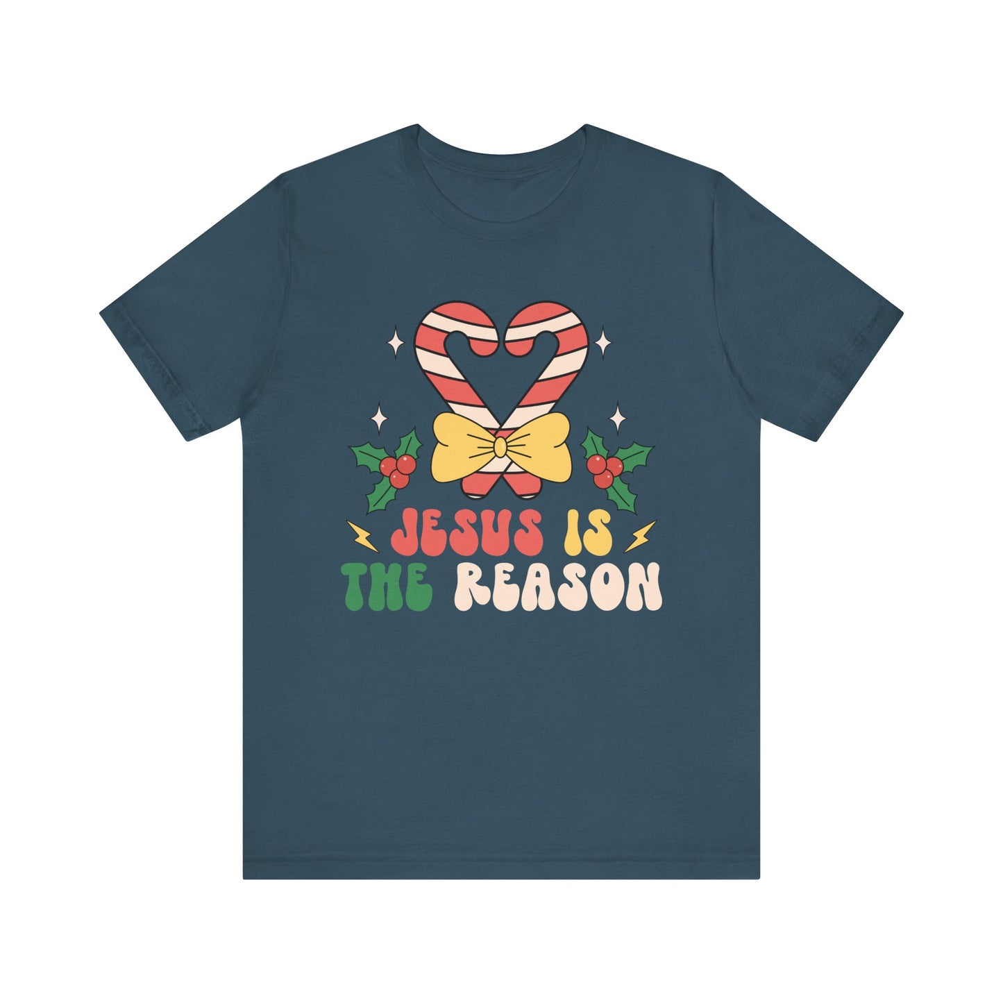Candy Cane Jesus Shirt – Christian Christmas Pajama Tee, Holiday Faith Sleepwear