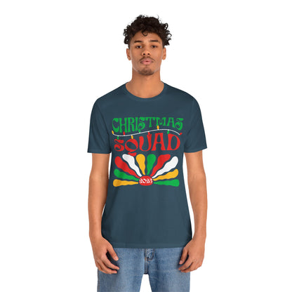 Christmas Squad 2025 Shirt – Retro Groovy Matching Holiday Group Tee