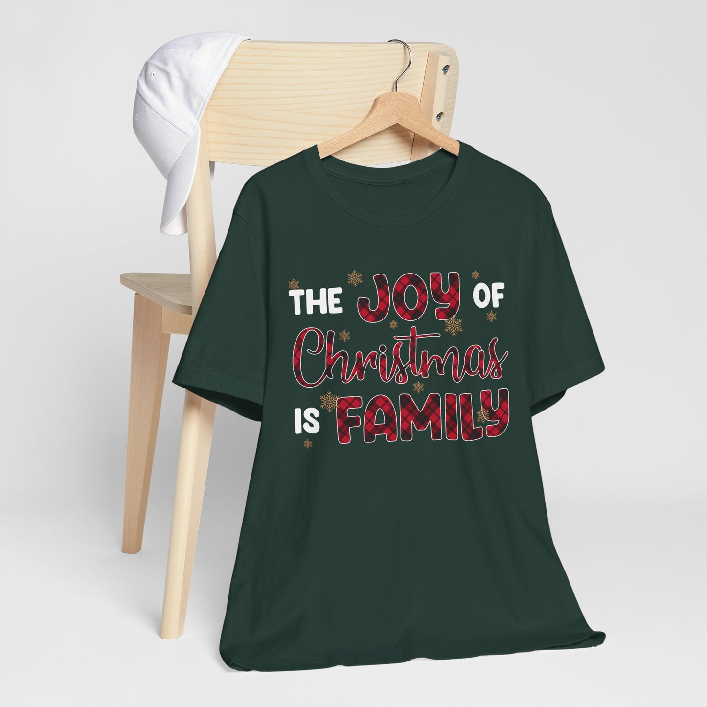 The Joy of Christmas is Family Shirt – Buffalo Plaid Matching Holiday Tee