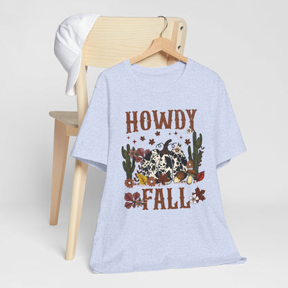 Retro Howdy Fall Shirt – Western Cowboy Pumpkin Country Thanksgiving Tee