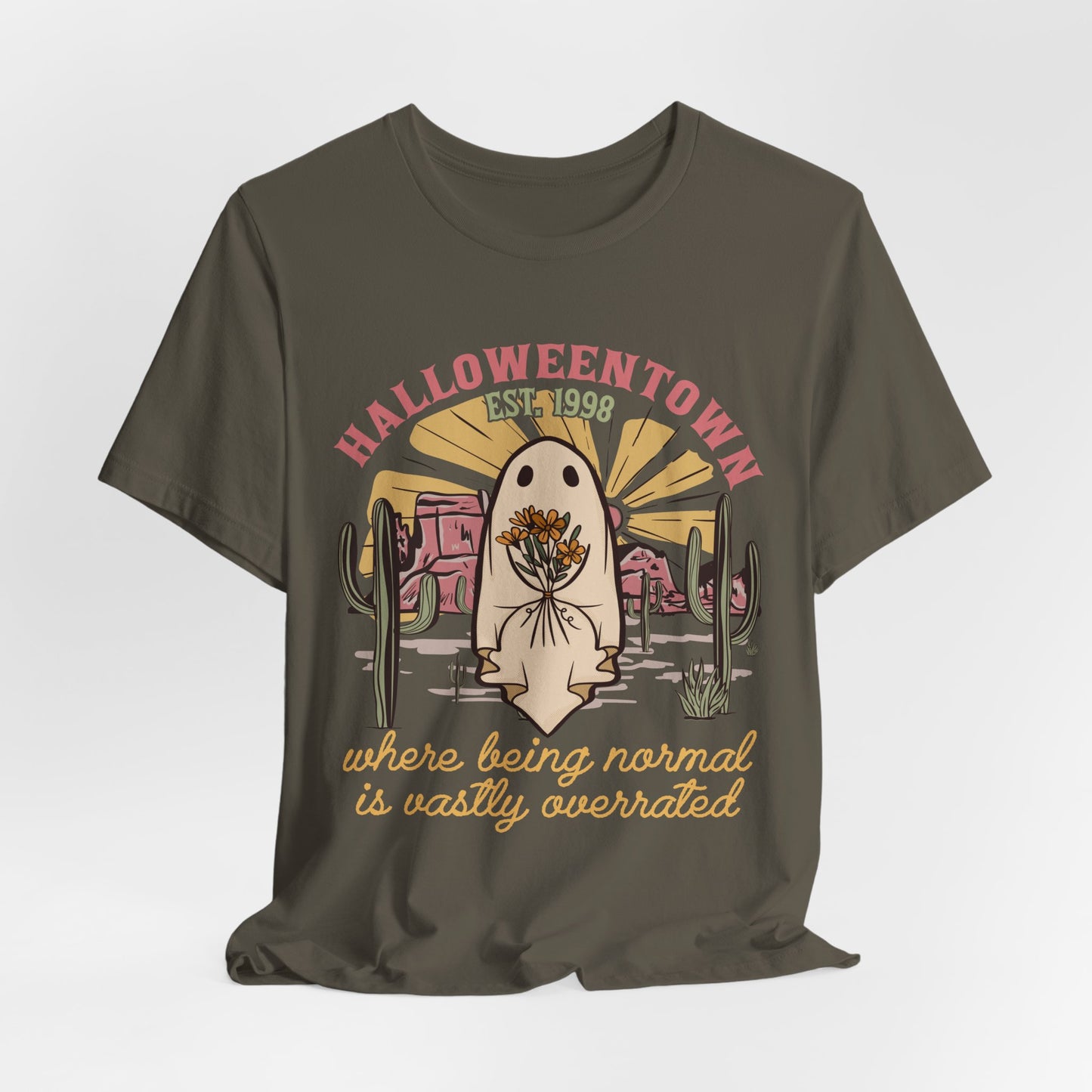 Halloweentown Est. 1998 Shirt – Retro Western Ghost Pumpkin Rodeo Tee