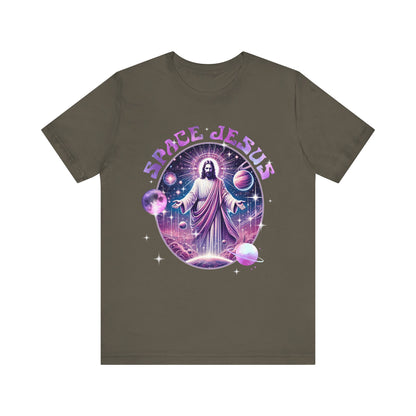 Space Jesus Galaxy Shirt – Cosmic Christian Planet Faith Graphic Unisex Tee