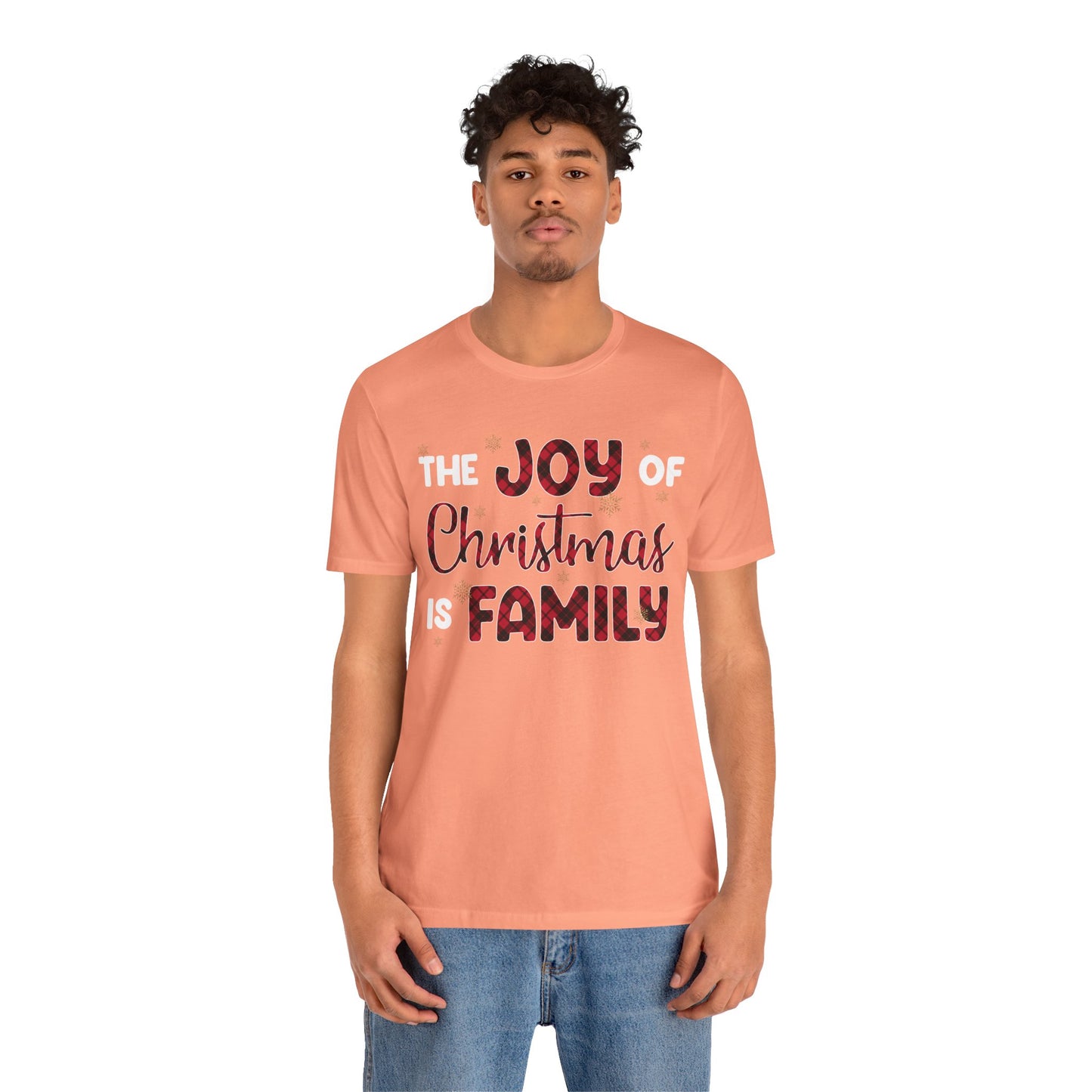 The Joy of Christmas is Family Shirt – Buffalo Plaid Matching Holiday Tee
