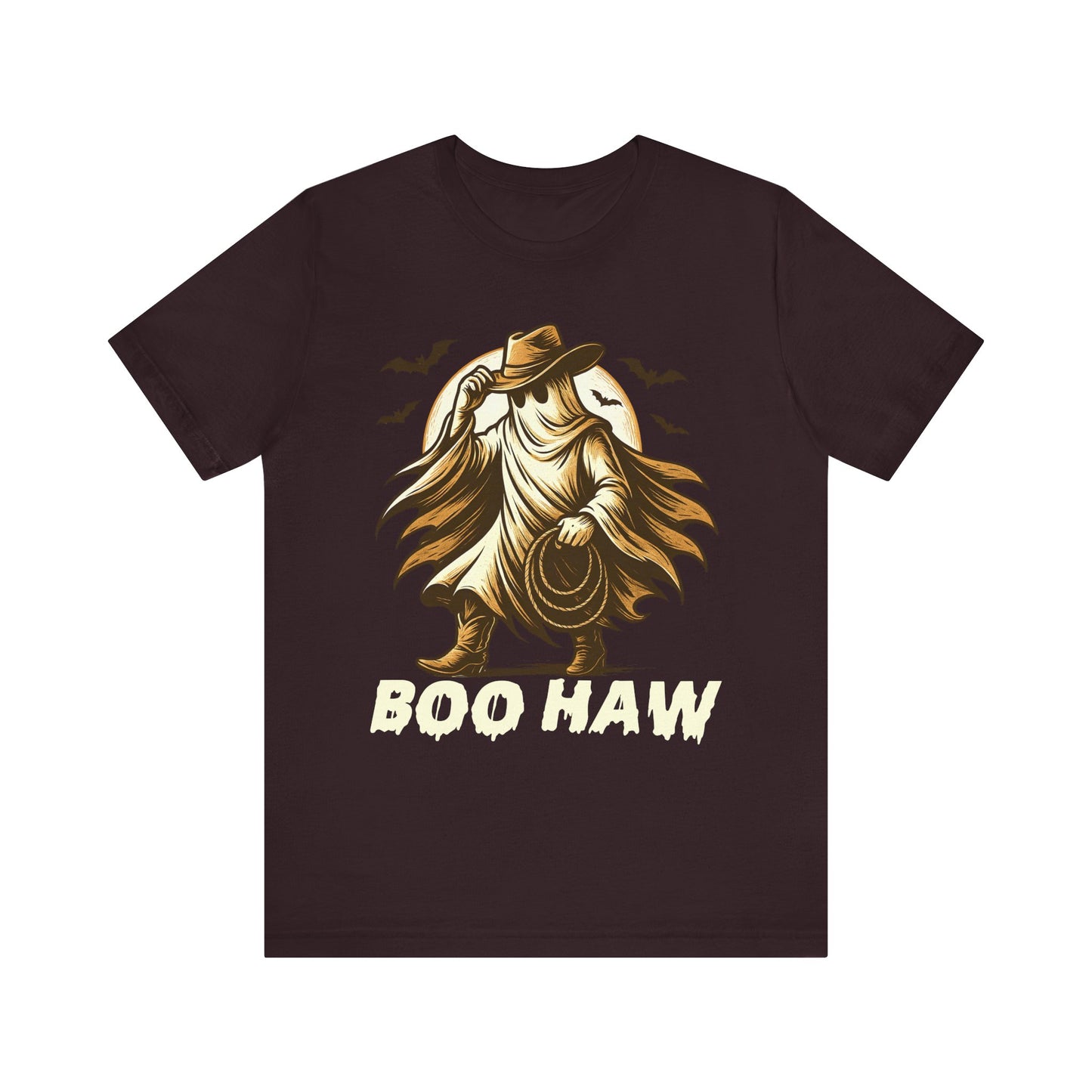 Boo Haw Shirt Ghost Cowboy Western Halloween Tee, Funny Rodeo Spirit Fall Outfit