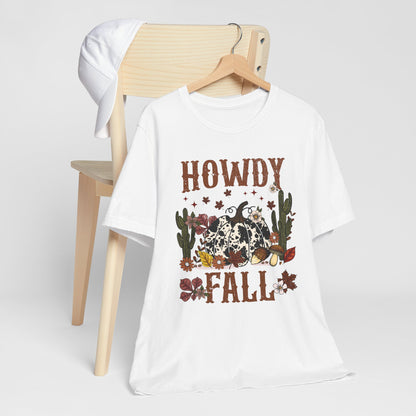 Retro Howdy Fall Shirt – Western Cowboy Pumpkin Country Thanksgiving Tee