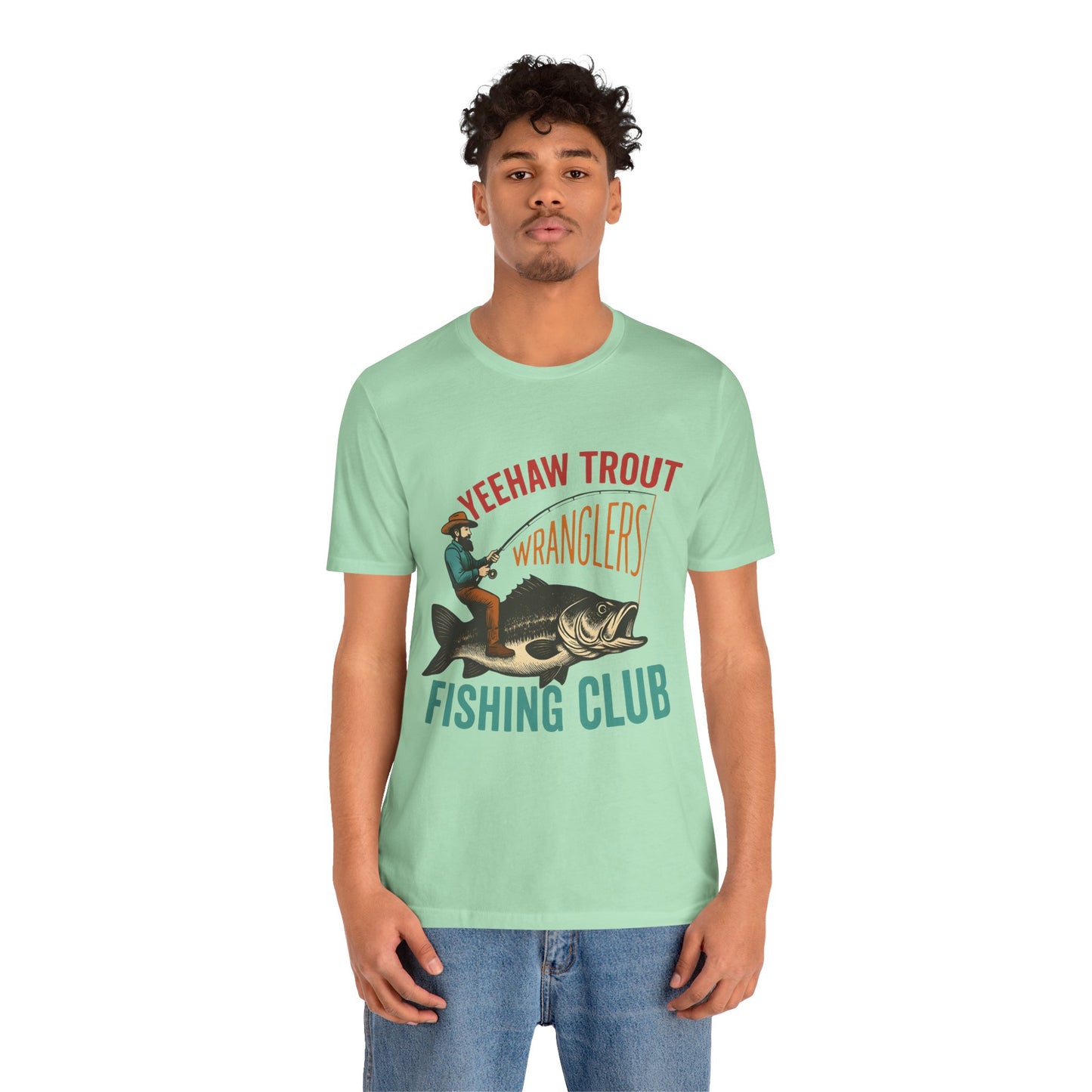 Yeehaw Trout Wranglers Shirt – Funny Cowboy Fishing Club Western Tee