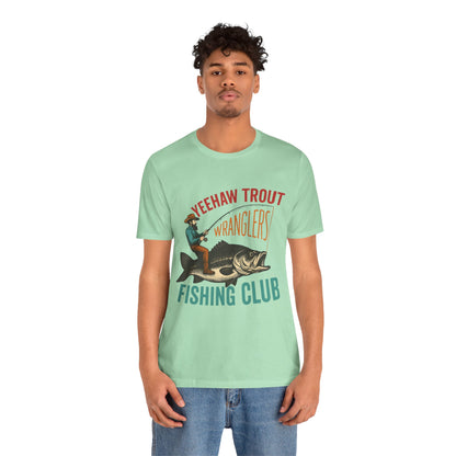 Yeehaw Trout Wranglers Shirt – Funny Cowboy Fishing Club Western Tee