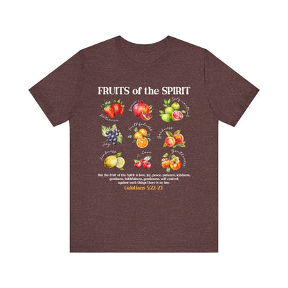 Fruits of the Spirit Shirt – Galatians 5:22-23 Christian Bible Verse Tee