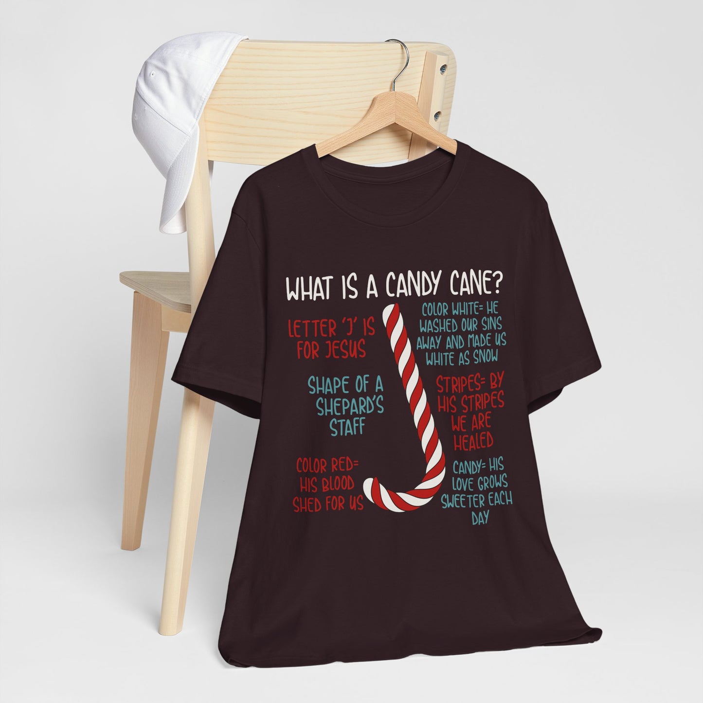 Candy Cane Christmas Christian Shirt – Believe Faith God Holiday Tee