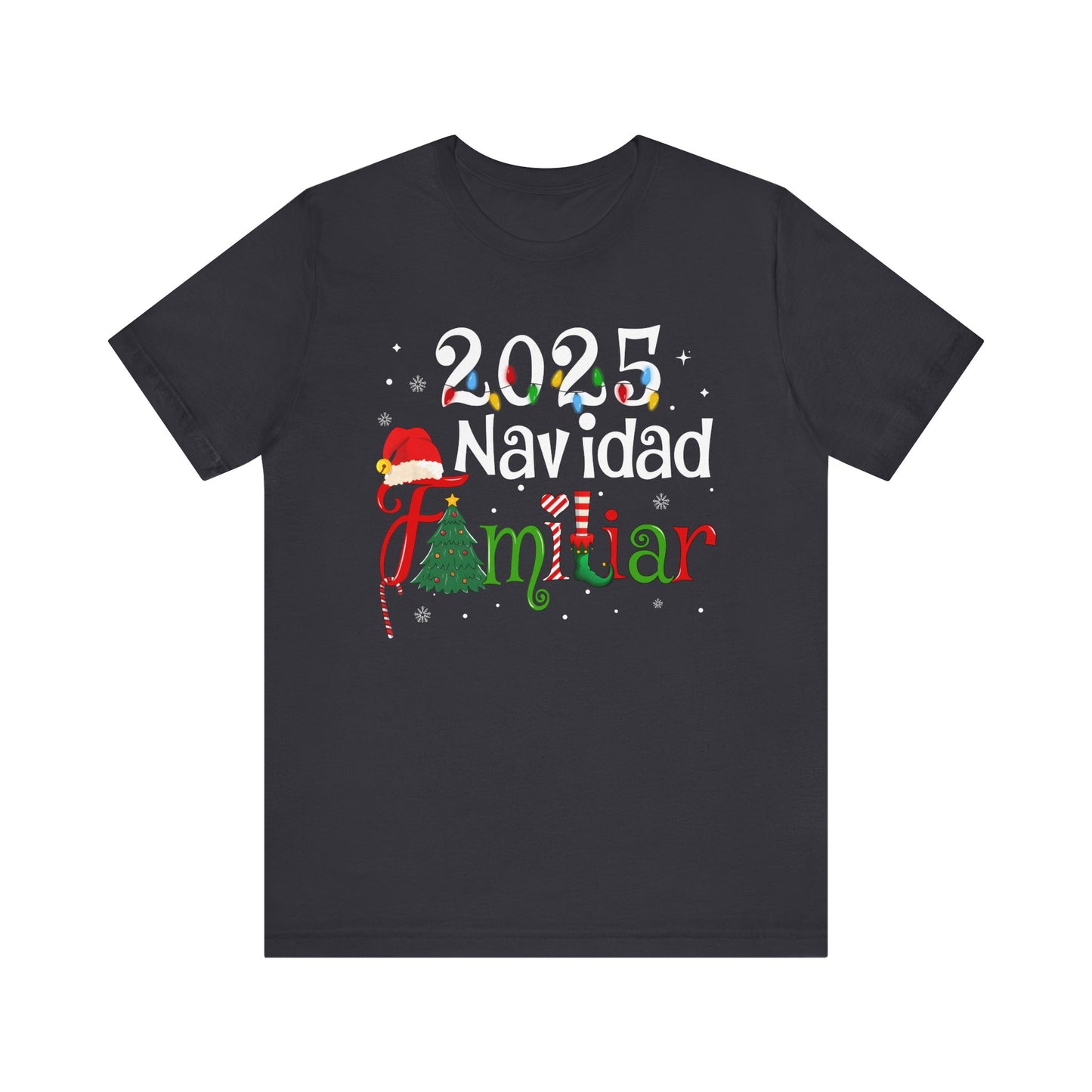 Navidad Familiar 2025 Shirt – Spanish Feliz Navidad Matching Holiday Tee