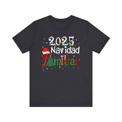Navidad Familiar 2025 Shirt – Spanish Feliz Navidad Matching Holiday Tee