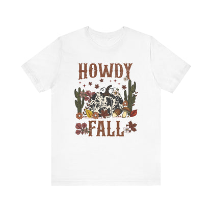Retro Howdy Fall Shirt – Western Cowboy Pumpkin Country Thanksgiving Tee