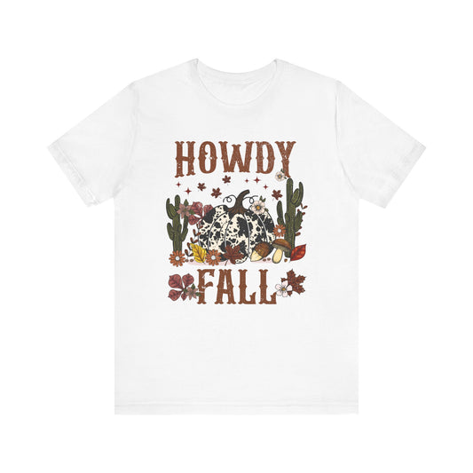 Retro Howdy Fall Shirt – Western Cowboy Pumpkin Country Thanksgiving Tee