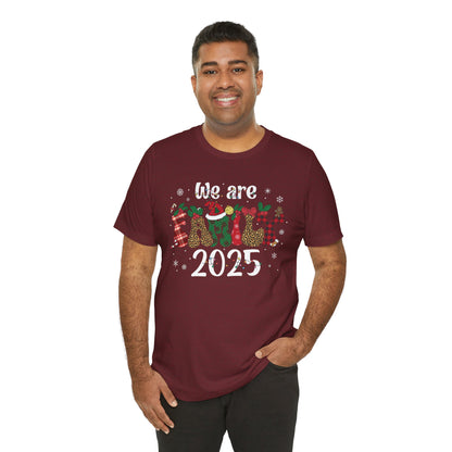 Retro Groovy We Are Family Christmas Shirt – Funky Reindeer Matching Holiday Tee