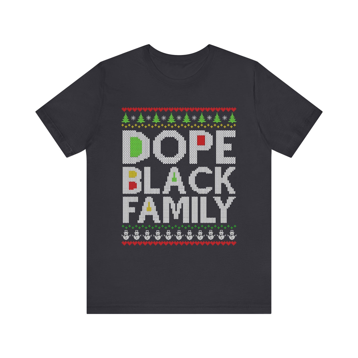 Dope Black Family Ugly Christmas Sweater – Afrocentric Holiday Shirt, Funny Matching Christmas Tee for Proud Black Families