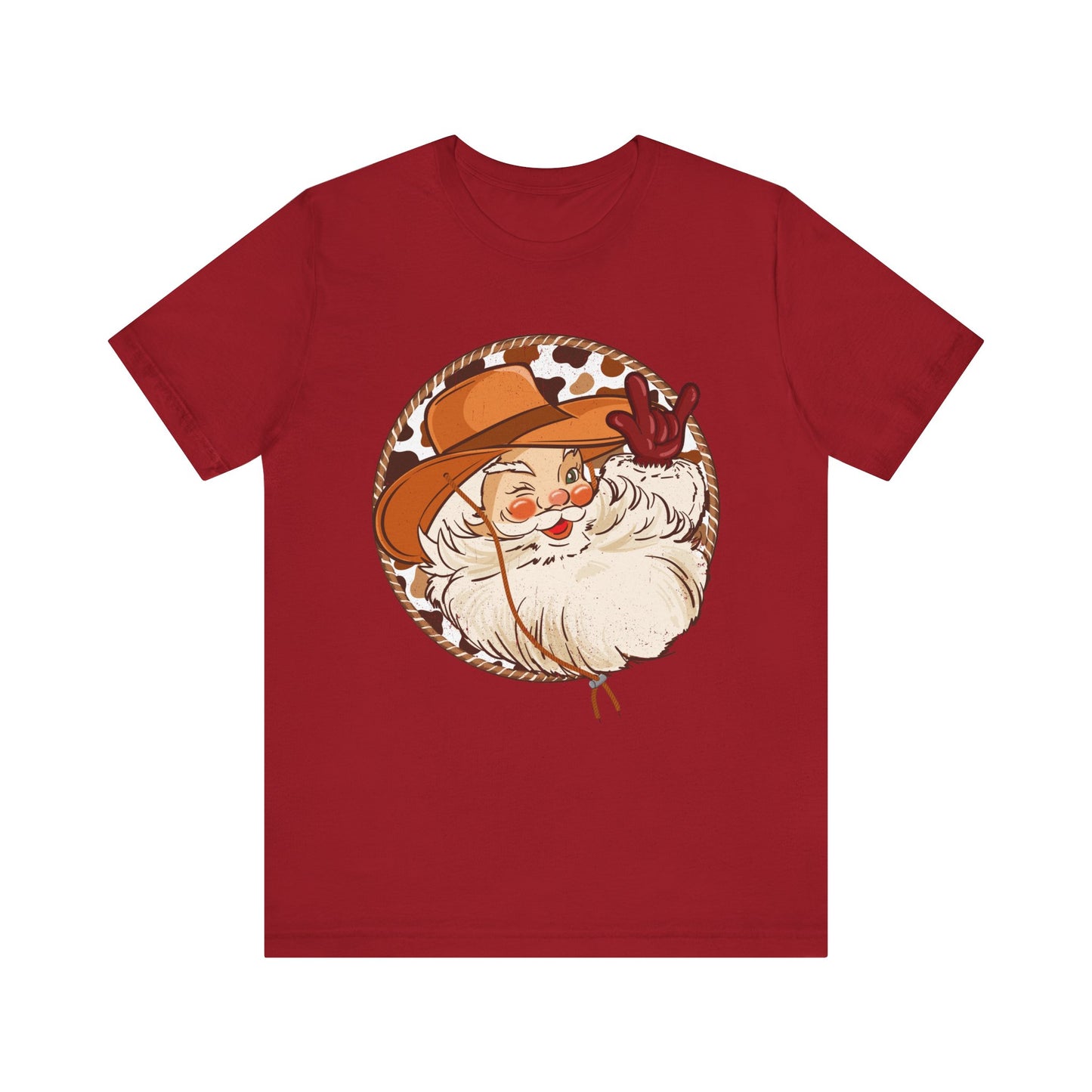 Retro Christmas Cowboy Santa Shirt – Groovy Western Howdy Holiday Tee