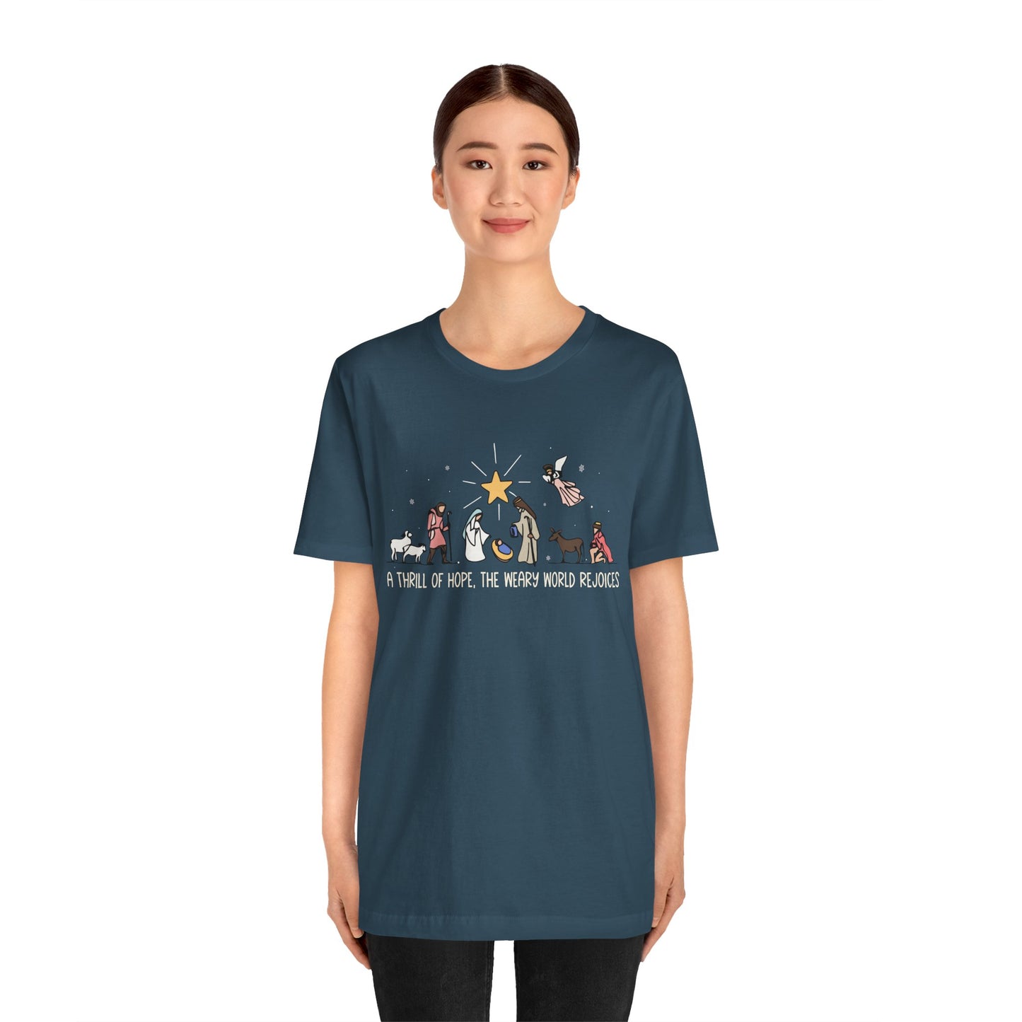 Thrill of Hope Shirt – Christian Christmas Tee, Faith-Filled Jesus Holiday Top