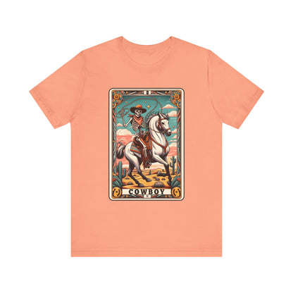 Cowboy Skeleton Tarot Card Shirt – Western Howdy Texas Rodeo Tee