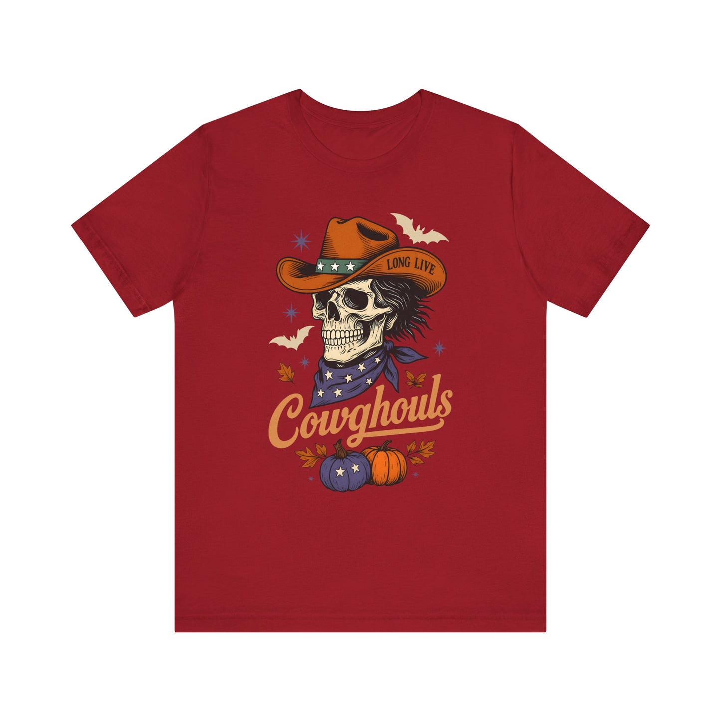 Cowghouls Shirt – Long Live Halloween Skeleton Cowboy Western Ghost Tee