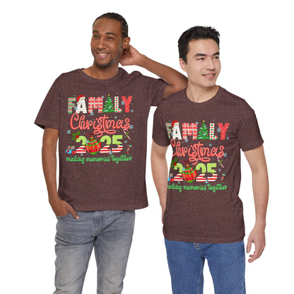 Family Christmas 2025 Matching Shirt – Festive Holiday Lights Ornament Tee