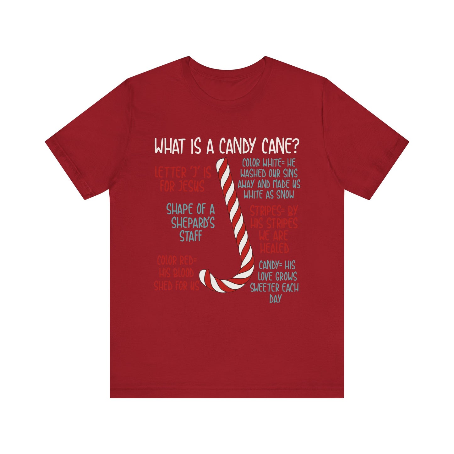Candy Cane Christmas Christian Shirt – Believe Faith God Holiday Tee