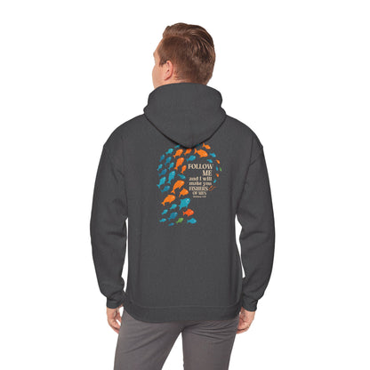 Fishers of Men Hoodie – Matthew 4:19 Bible Verse Christian Fishing Pullover