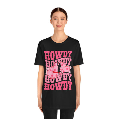 Howdy Pink Cowgirl Shirt – Disco Western Rodeo Country Girl Tee