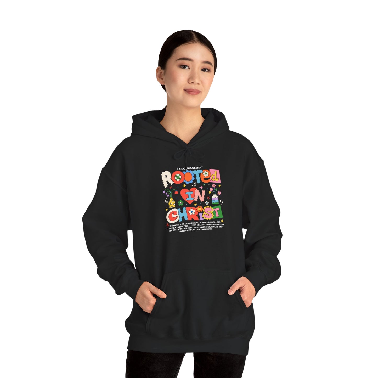 Christian Floral Hoodie - Grow in Grace