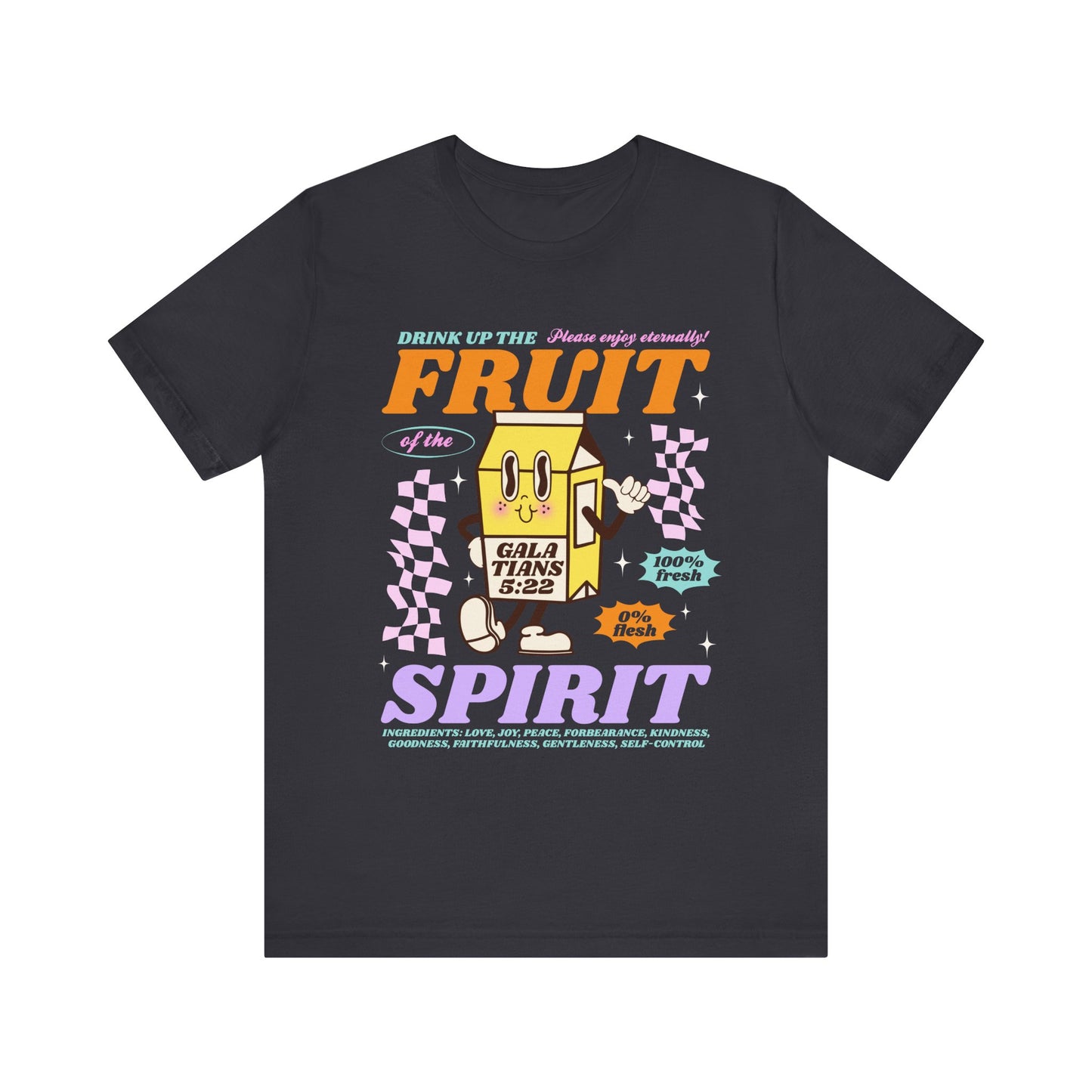 Christian Fruit Shirt – Drink Up Milk Bottle Faith Graphic Tee