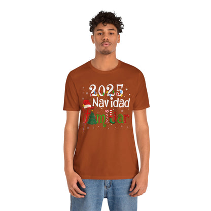 Navidad Familiar 2025 Shirt – Spanish Feliz Navidad Matching Holiday Tee