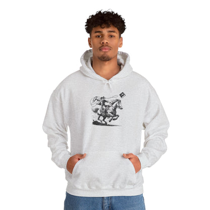 Retro Cowboy Riding Horse Hoodie – Christian Scripture Western Rodeo Pullover