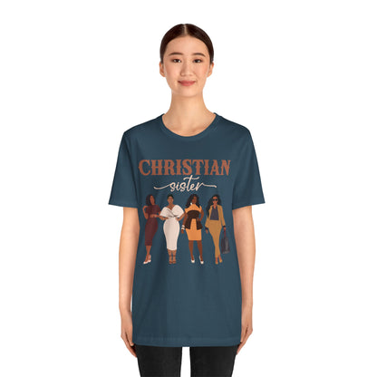 Christian Sister Melanin Shirt – Bold Black Woman of God Faith Graphic Tee