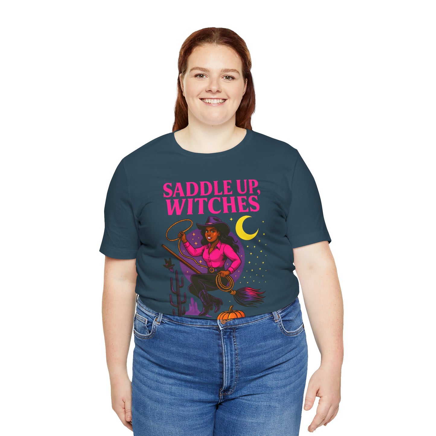 Saddle Up Witches Shirt – Black Cowgirl Western Halloween Tee