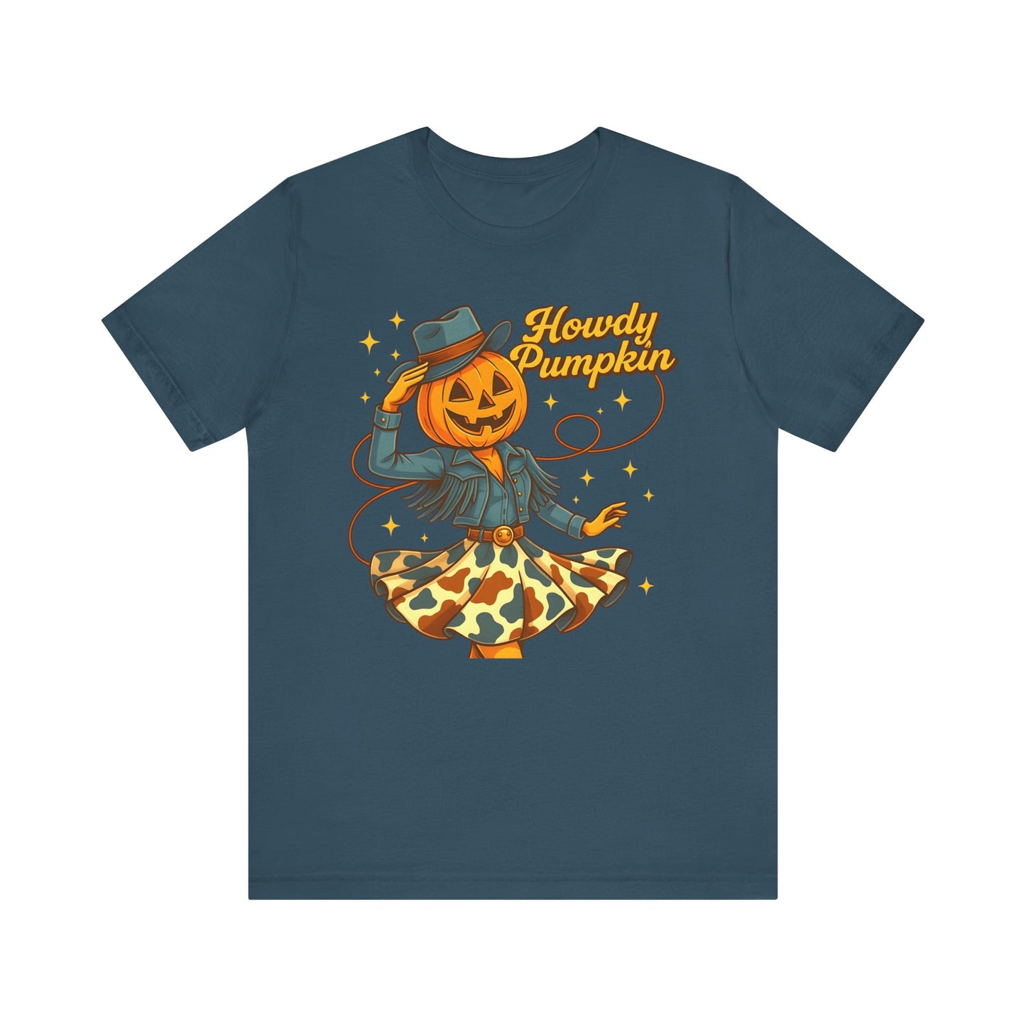 Howdy Pumpkin Shirt Cute Cowgirl Halloween Tee Western Fall Outfit for Women