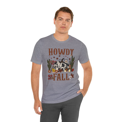 Retro Howdy Fall Shirt – Western Cowboy Pumpkin Country Thanksgiving Tee