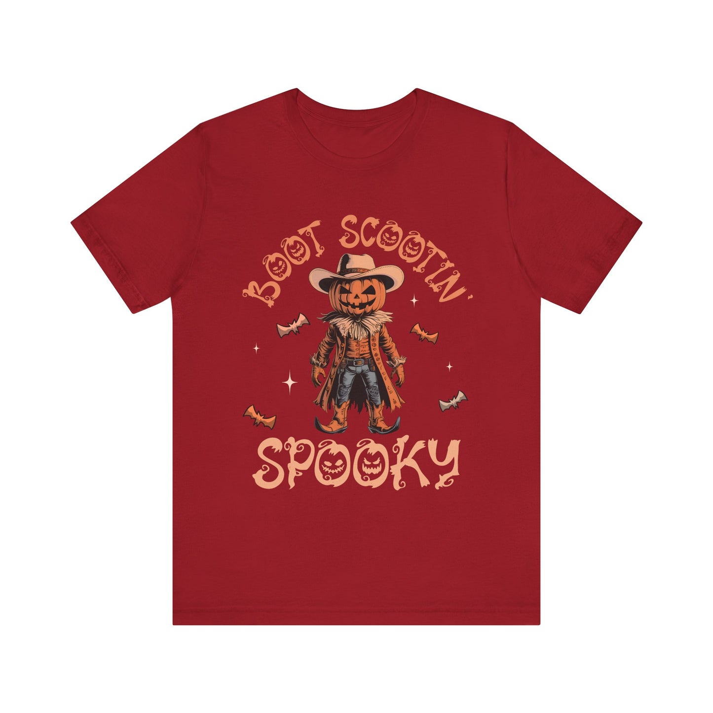 Boot Scootin’ Spooky Shirt – Funny Cowboy Pumpkin Head Western Halloween Tee