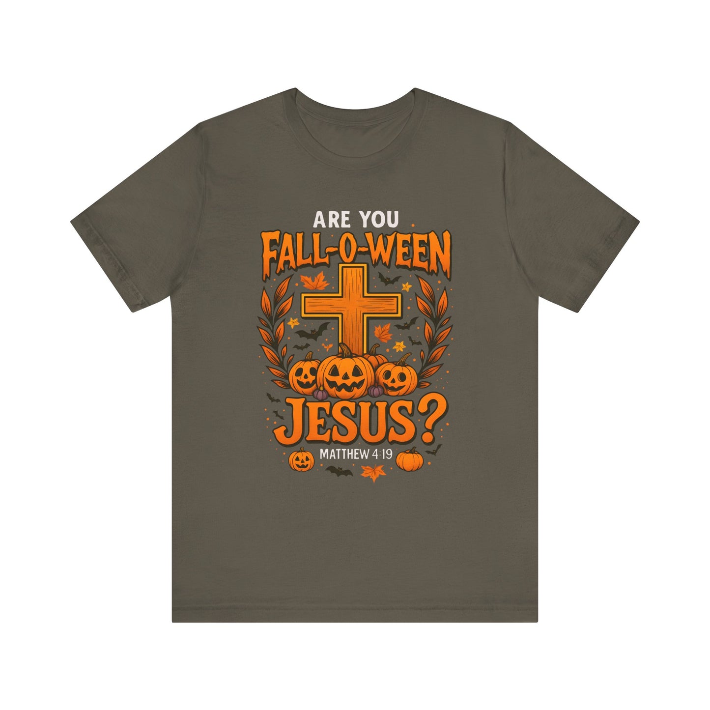 Are You Fall O Ween Shirt – Jesus Christian Pumpkin Cross Halloween Tee