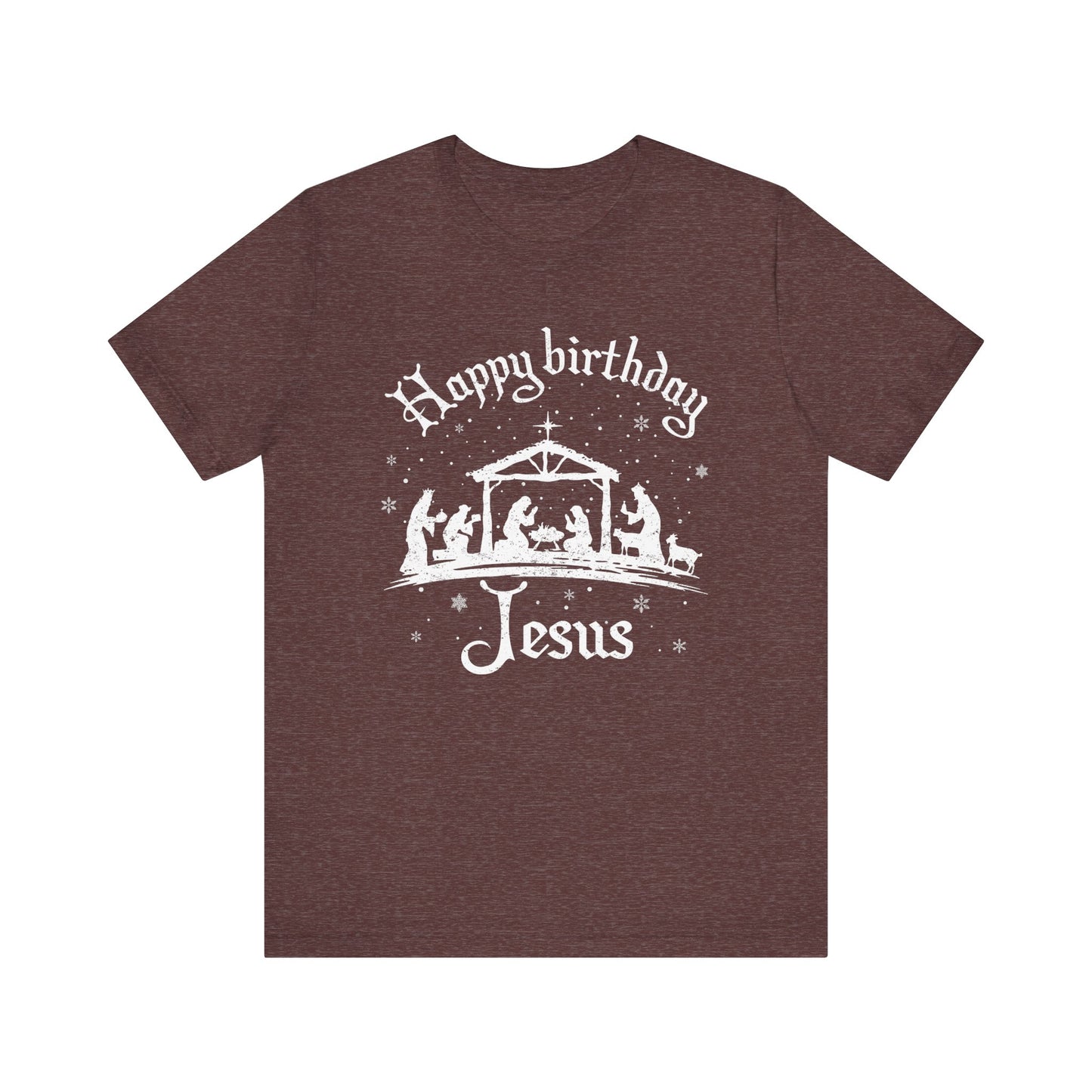 Happy Birthday Jesus Shirt – Christian Nativity Faith-Focused Christmas Tee