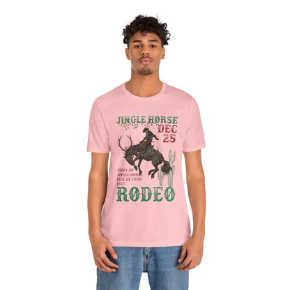 Giddy Up Jingle Horse Shirt – Western Rodeo Howdy Christmas Holiday Tee