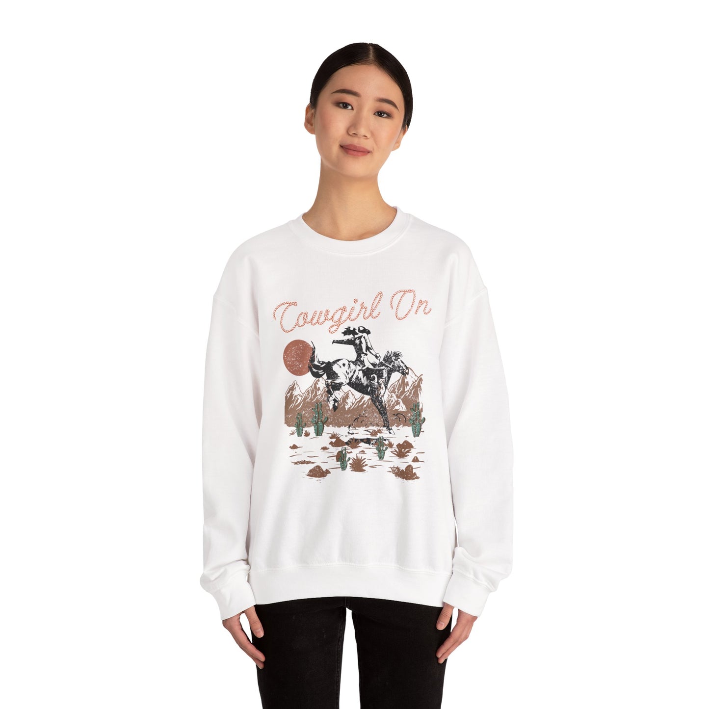 Cowgirl Howdy Sweatshirt – Southern Western Country Rodeo Vintage Pullover