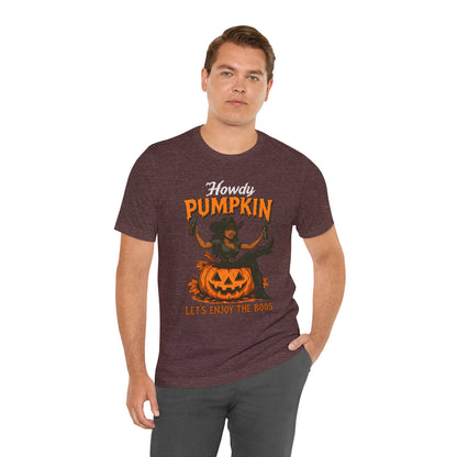 Howdy Pumpkin Shirt – Funny Black Cowgirl Western Halloween Tee